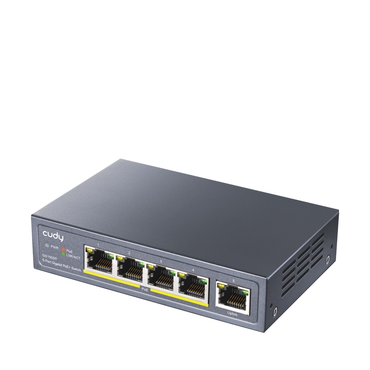 CUDY GS1005P 5-Port Gigabit PoE+ Switch 60W — 2