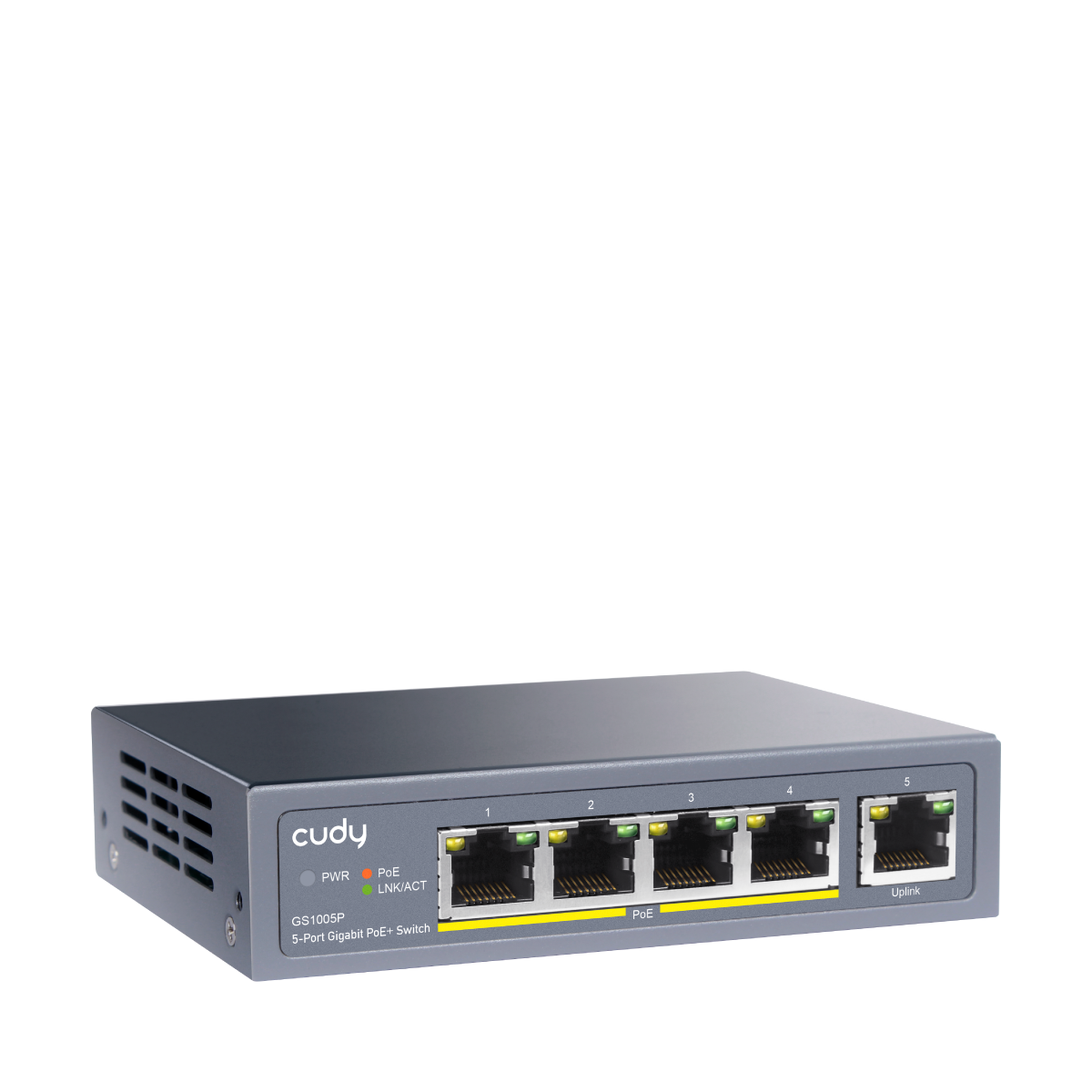 CUDY GS1005P 5-Port Gigabit PoE+ Switch 60W — 3