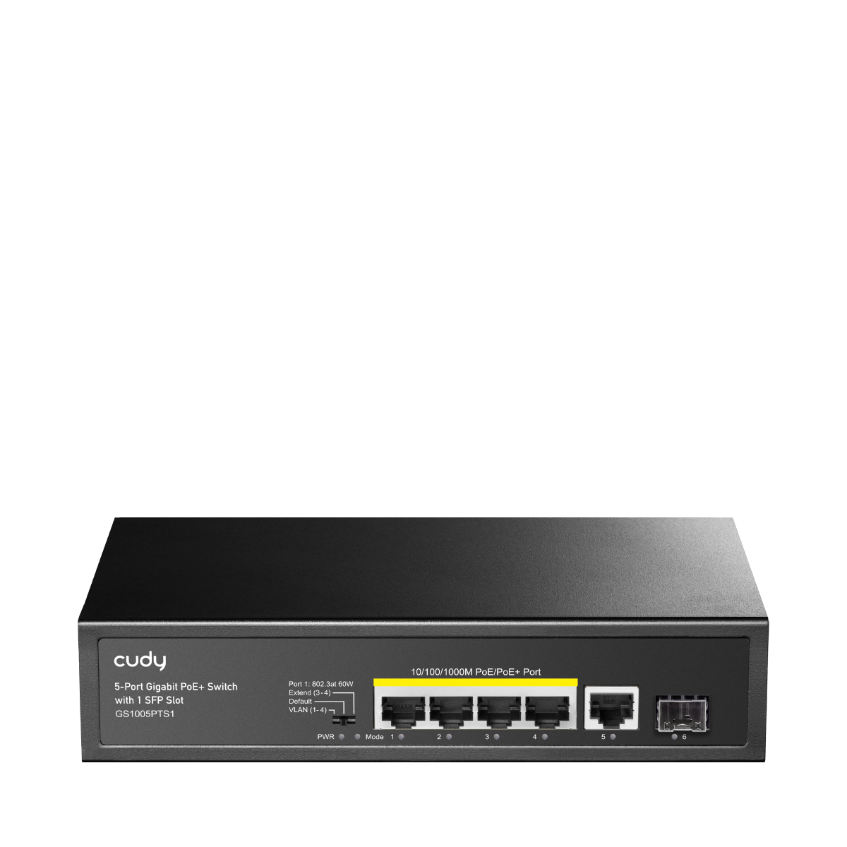 Cudy GS1005PTS1 - 5-Port Gigabit PoE+ Switch with 1 SFP Port 120W — 1