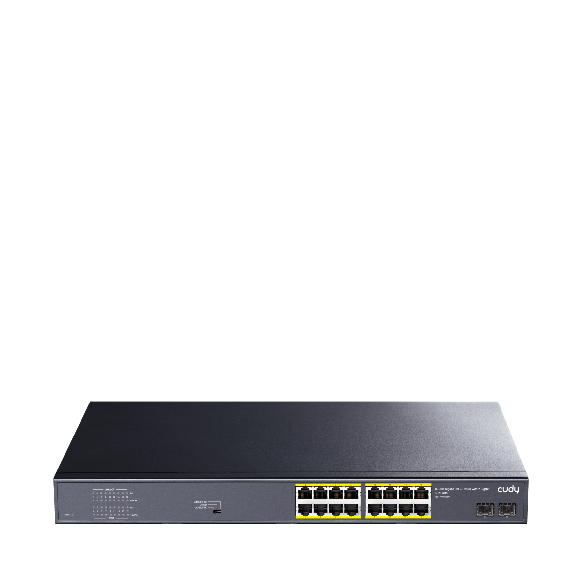 Cudy GS1020PS2 - 16-Port Gigabit PoE+ Switch with 2 SFP 200W — 1