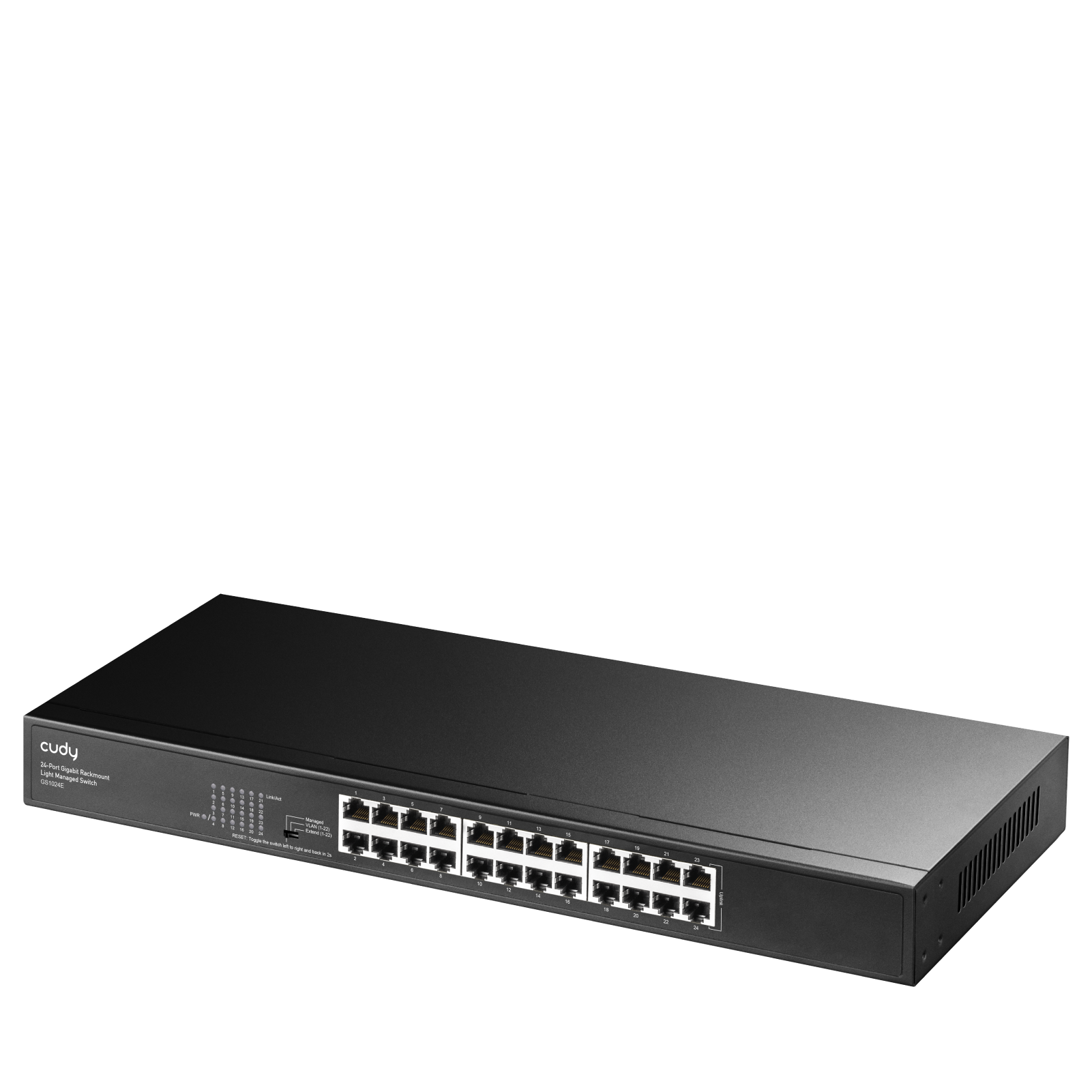 Cudy GS1024E - 24-Port Gigabit Rackmount Light Managed Switch — 2