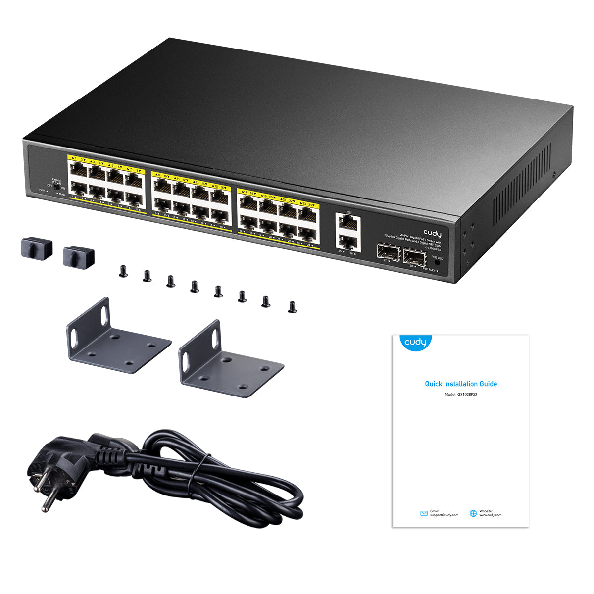 Cudy GS1026PS2 - 24-Port Gigabit PoE+ Switch 300W — 4
