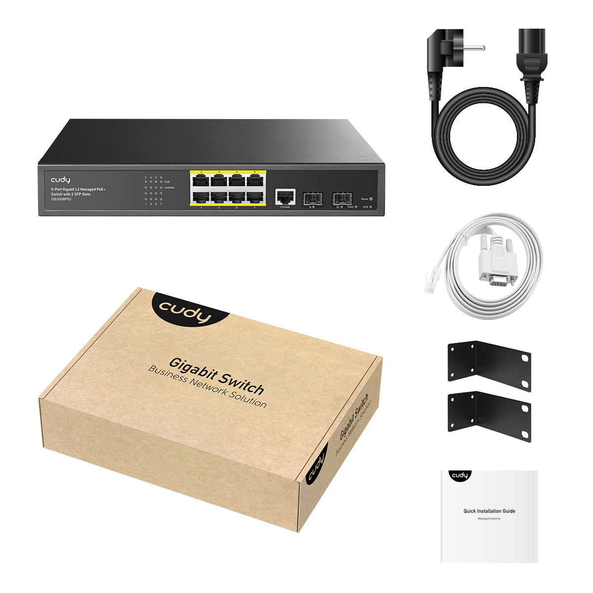 Cudy GS2008PS2 - 8-Port Gigabit Managed PoE+ Switch with 2 SFP, 120W — 4