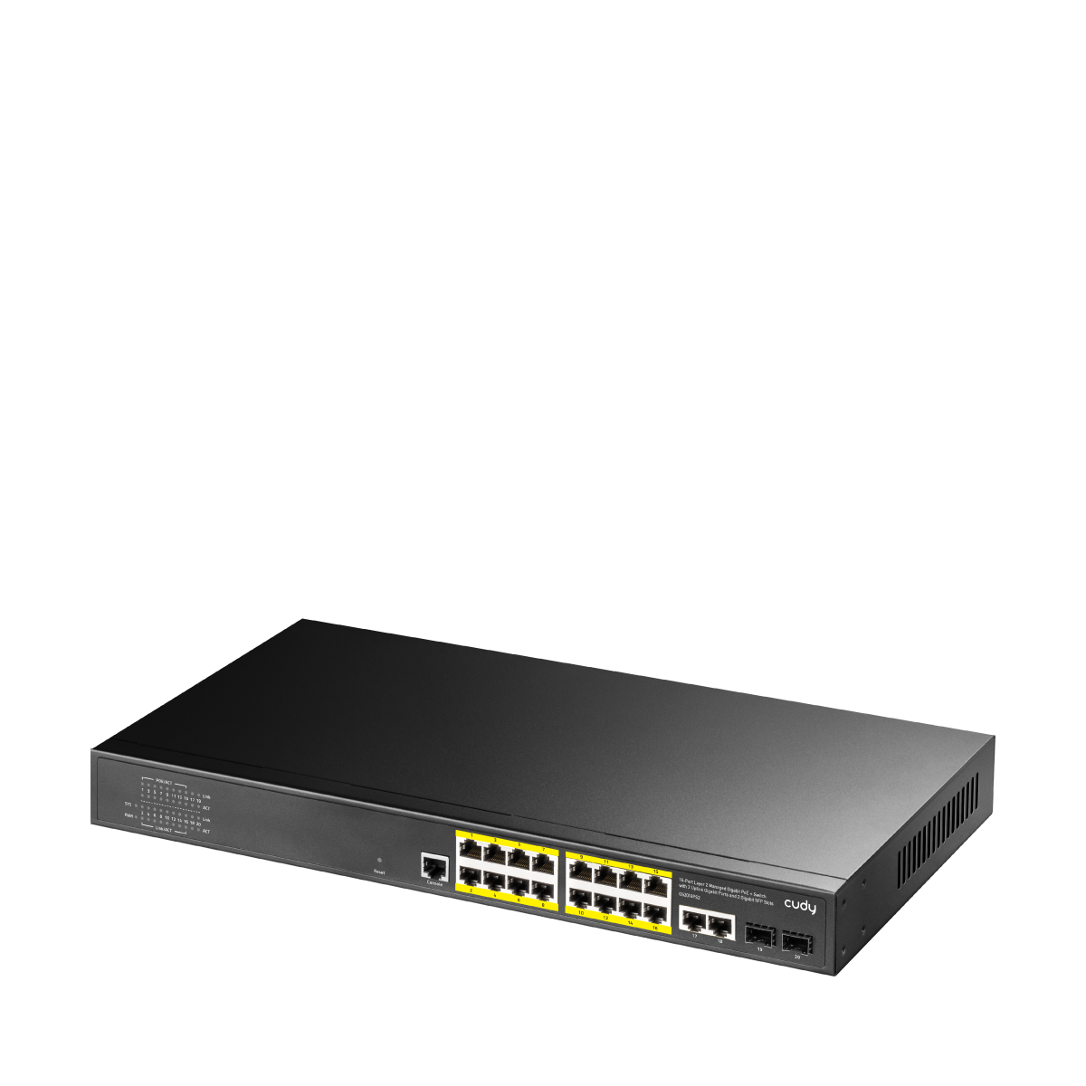 Cudy GS2018PS2-200W - 16 Port Gigabit Yönetilebilir PoE+ Switch — 2