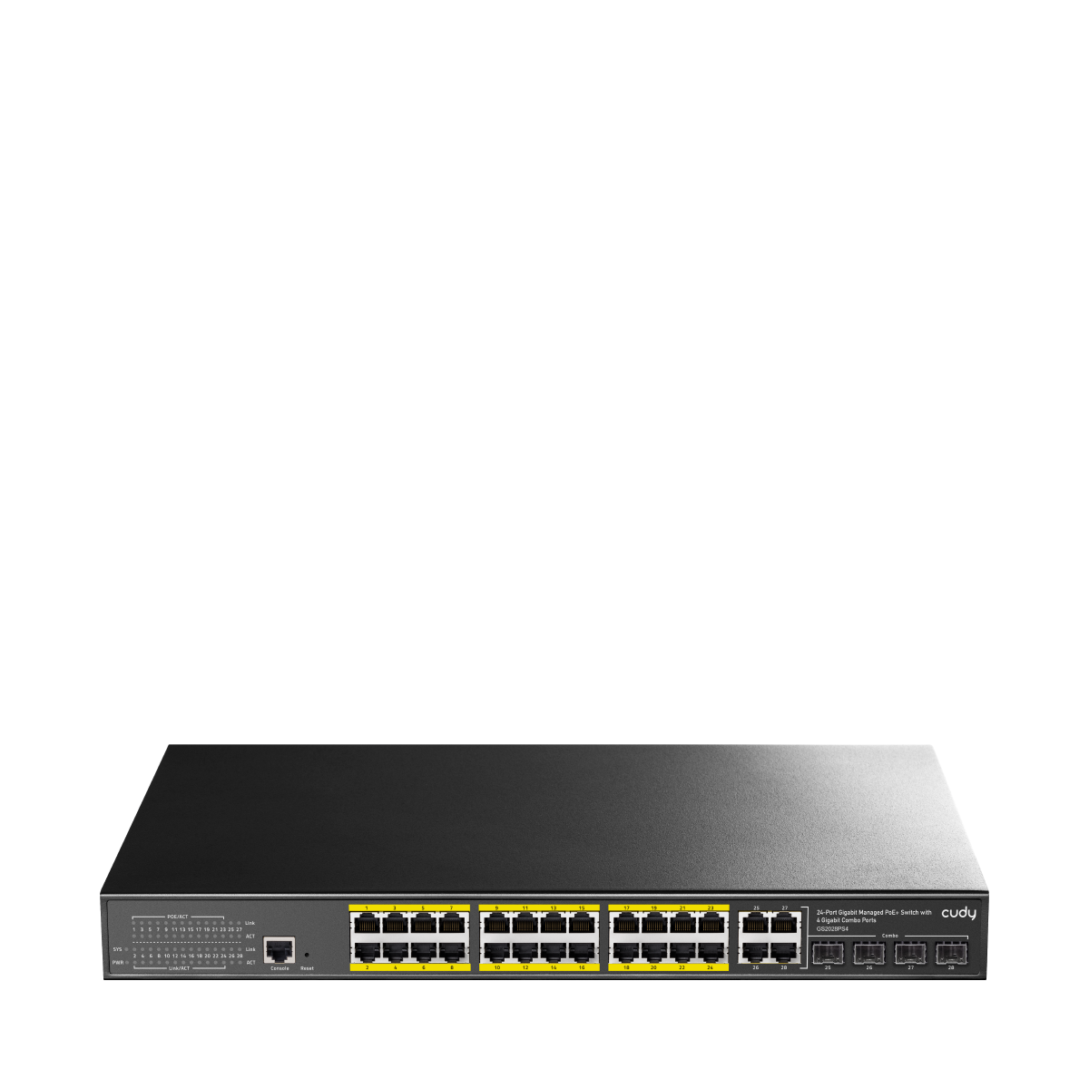 Cudy GS2028PS4-300W - 24-Port Gigabit Managed PoE+ Switch — 1