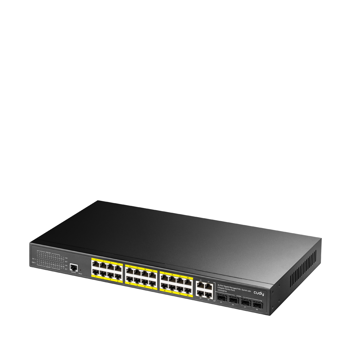 Cudy GS2028PS4-300W - 24-Port Gigabit Managed PoE+ Switch — 2