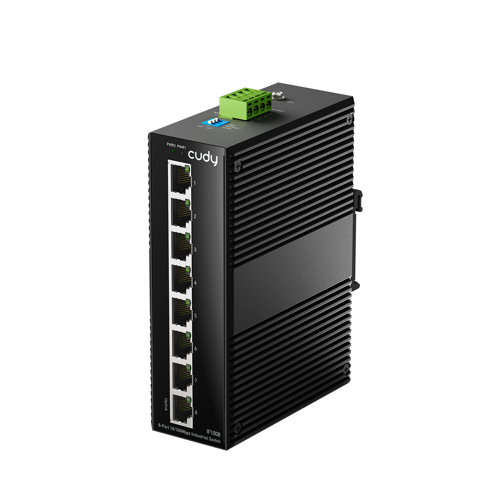 Cudy IF1008 8-Port 10/100M Industrial Switch — 1