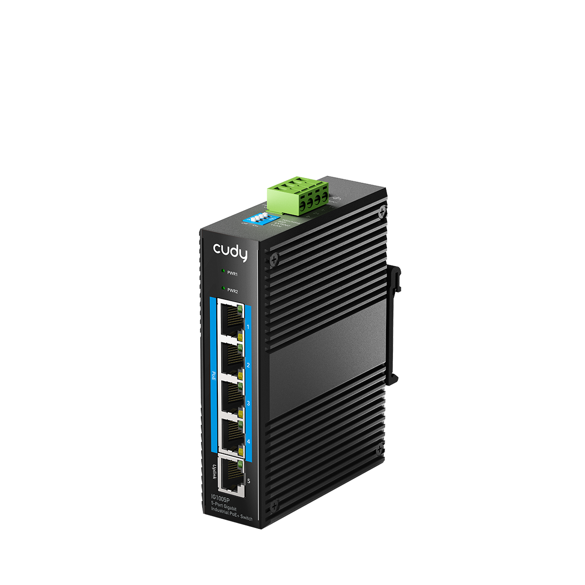 Cudy IG1005P - 5-Port Gigabit Industrial PoE+ Switch — 1