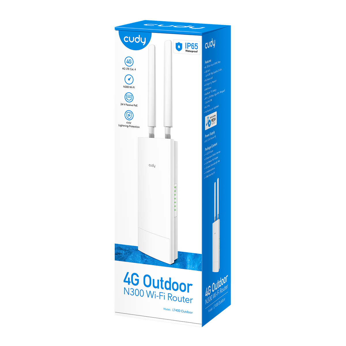 Cudy LT400 Outdoor - 4G LTE Cat 4 N300 Wi-Fi Router — 4