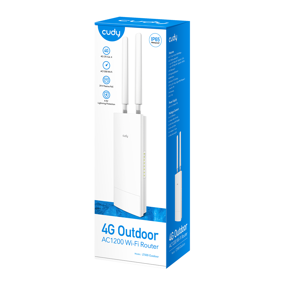 Cudy LT500 Outdoor - 4G LTE Cat 4 AC1200 Wi-Fi Router — 5