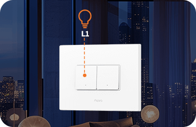 AQARA WS-K12D Light Switch H2 Horizontal (2 Tuş, 1 Kanal) — 3