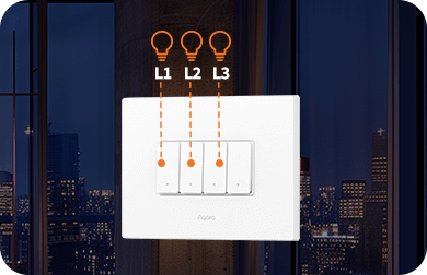 Aqara Light Switch H2 Horizontal WS-K14D 4 Tuş 3 Kanal Akıllı Anahtar — 3