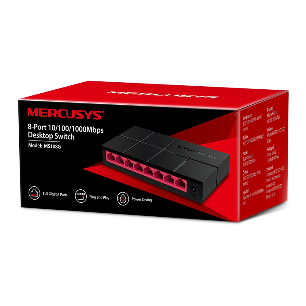 MERCUSYS MS108G 8-Port Gigabit Ethernet Switch — 2