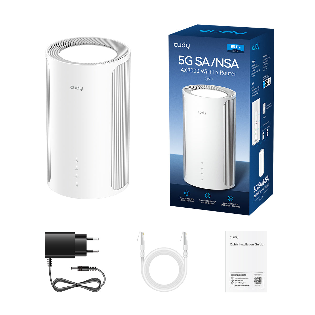Cudy P2 - AX3000 Wi-Fi 6 5G Router — 4