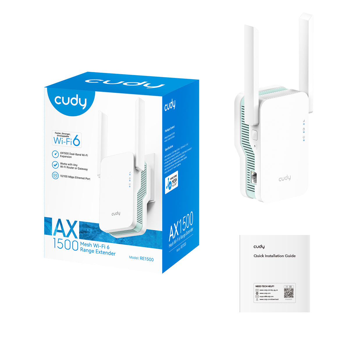 Cudy RE1500 AX1500 Wi-Fi 6 Mesh Repeater — 5