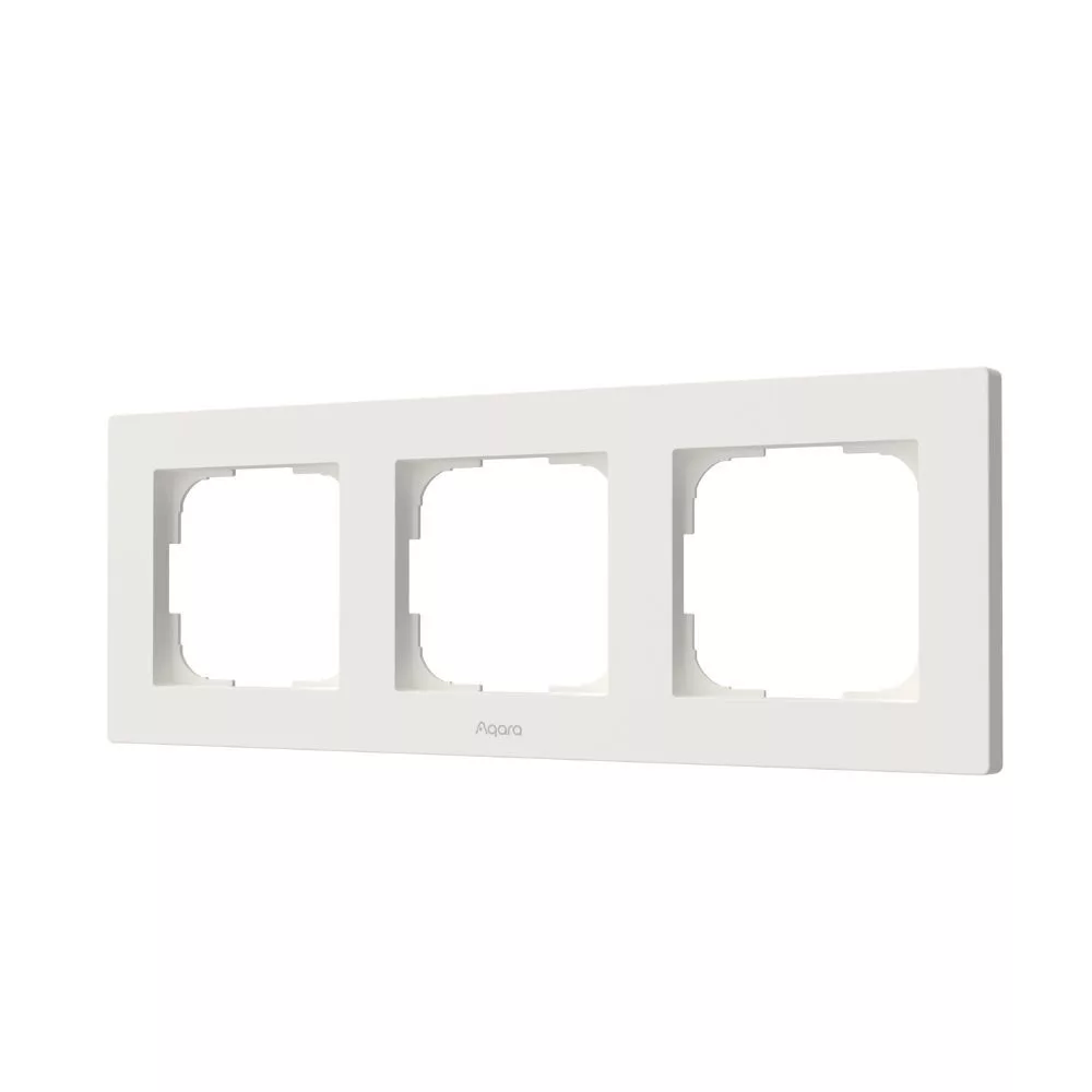 AQARA FE-X02D Switch Frame H2 EU (3-gang) White — 1