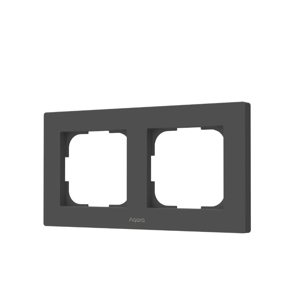 AQARA FE-X01D Switch Frame H2 EU (2-gang) Gri — 1