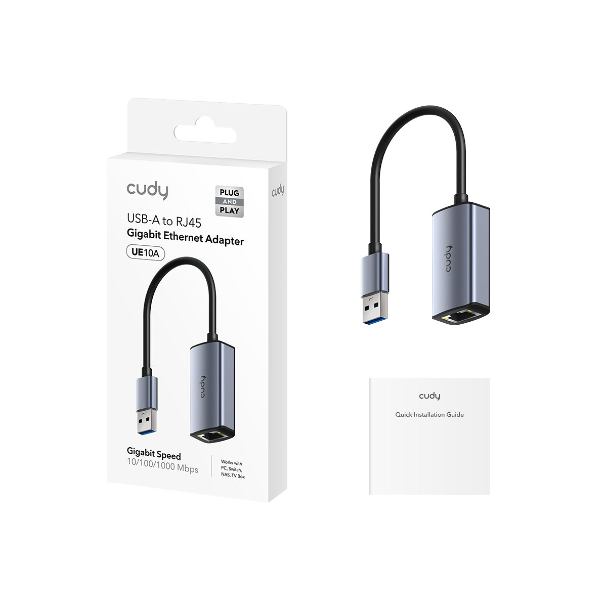 CUDY UE10A USB-A Gigabit Ethernet Adaptörü — 2