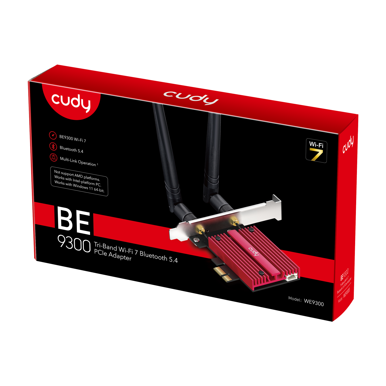 Cudy WE9300 BE9300 Wi-Fi 7 PCI Express Adaptör — 5