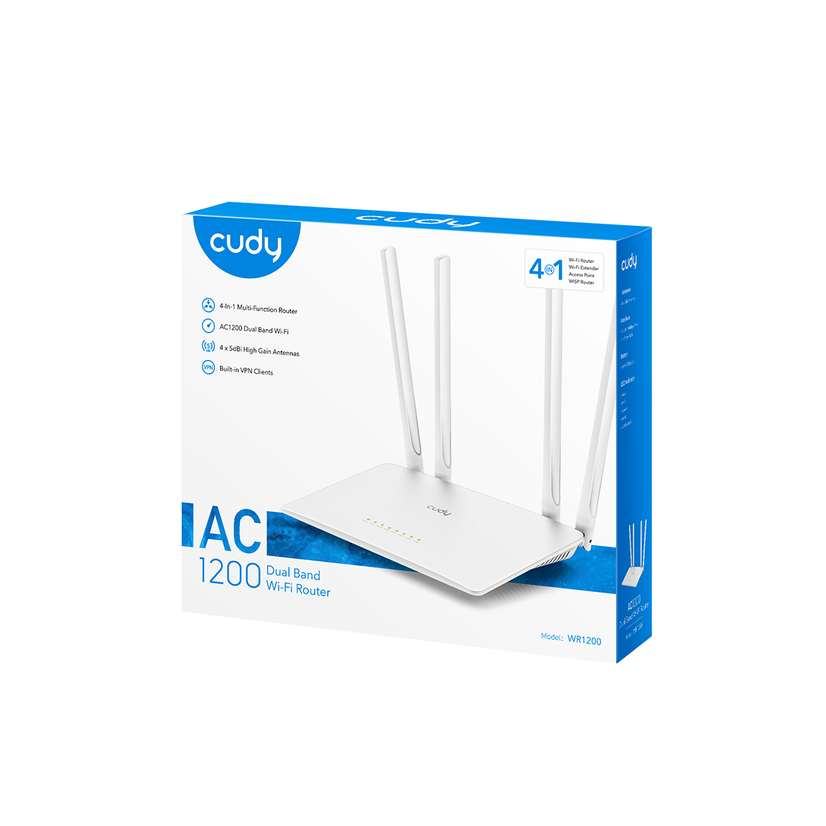 CUDY WR1200 AC1200 Dual-Band Wi-Fi 5 Router — 5