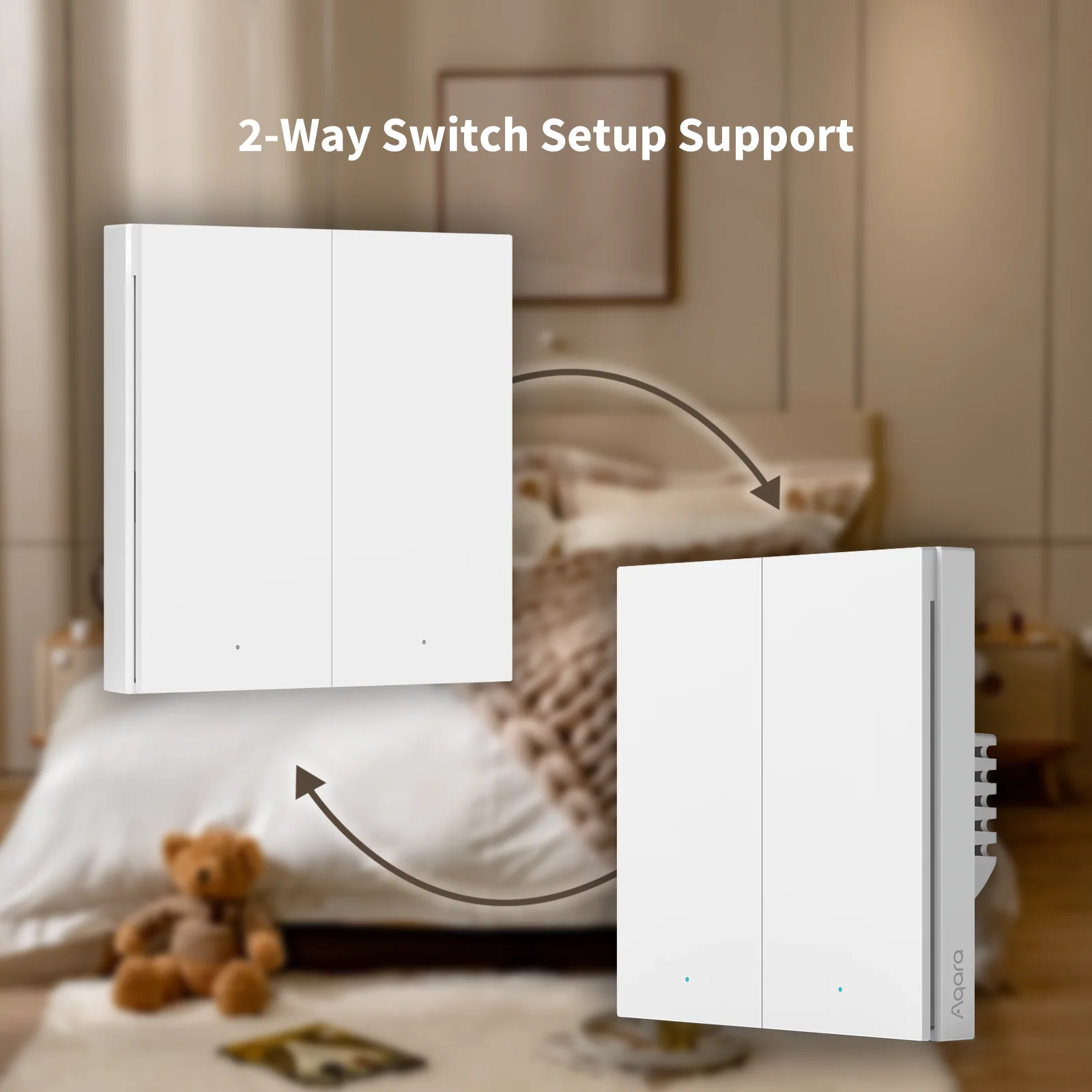 AQARA WRS-R02 Kablosuz Anahtar H1 (Çift Rocker) — 3