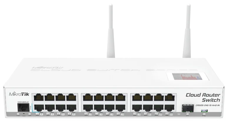 MikroTik CRS125-24G-1S-2HnD-IN 24 Port Gigabit Smart Switch — 1