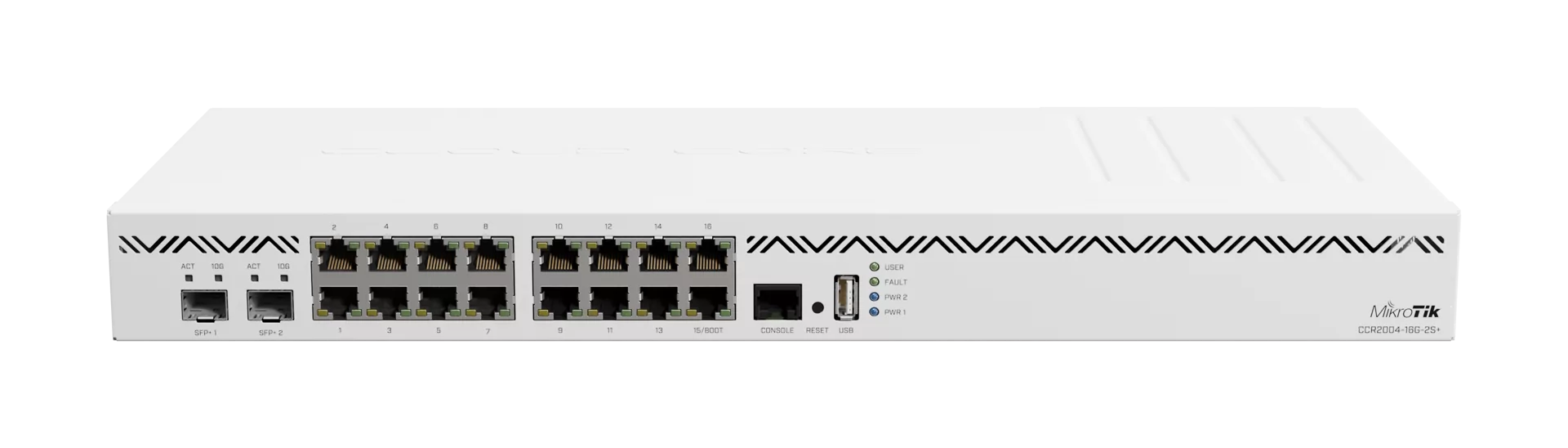 MikroTik CCR2004-16G-2S+ 1U Rack Router — 1