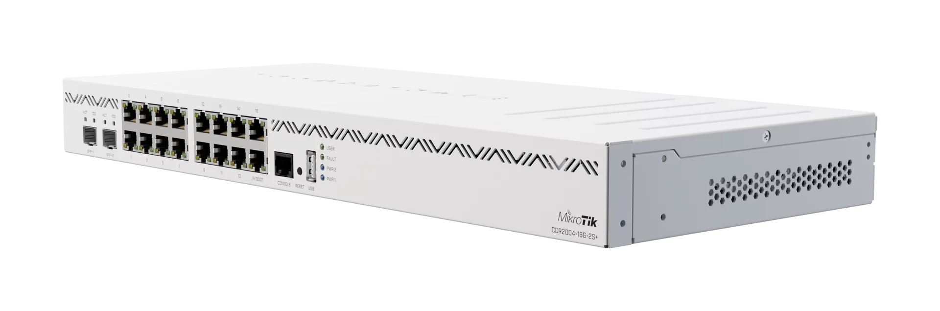 MikroTik CCR2004-16G-2S+ 1U Rack Router — 2