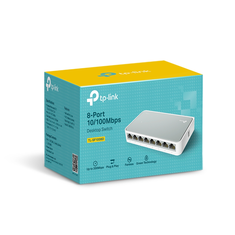 TP-LINK TL-SF1008D 8 Port 10/100 Masaüstü Switch — 3