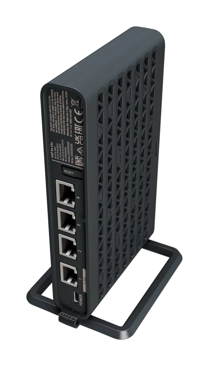 MikroTik hAP be lite (A42G-HbeP) Wi-Fi 7 BE3600 Router — 1