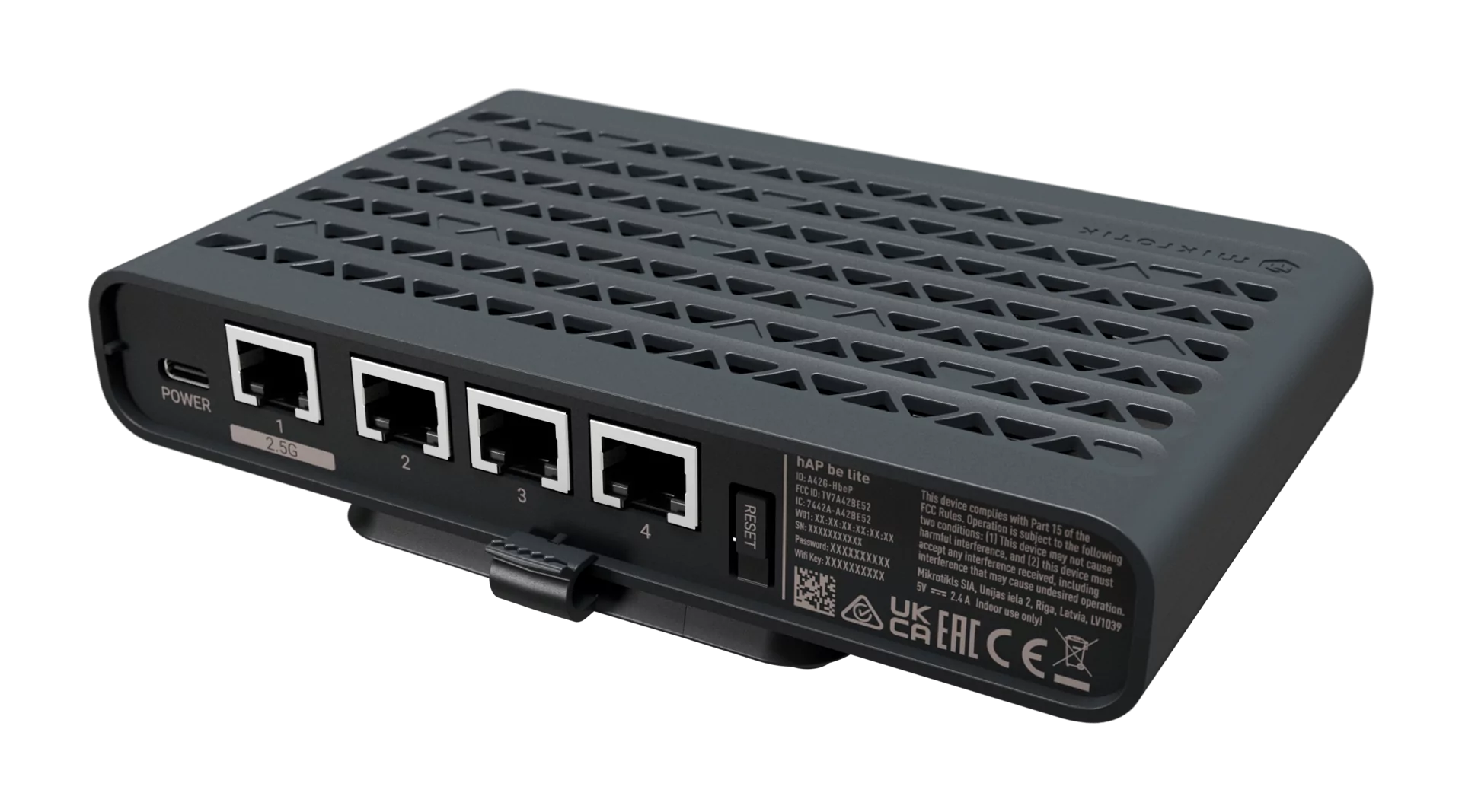 MikroTik hAP be lite (A42G-HbeP) Wi-Fi 7 BE3600 Router — 2