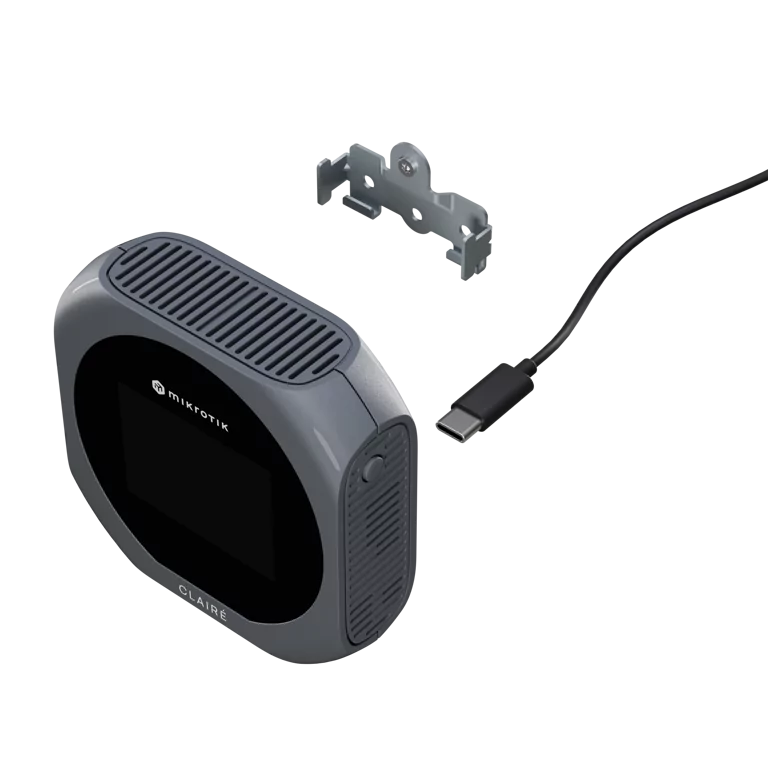 MikroTik CLAIRÉ E-Ink Air Quality Monitor IAQM-THC2PV-W — 3