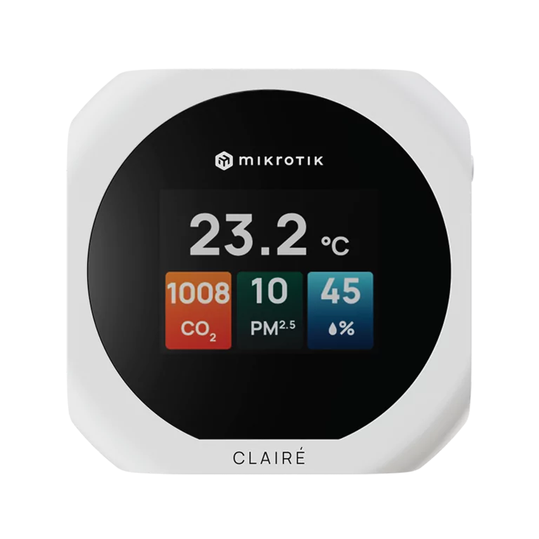 MikroTik CLAIRÉ E-Ink Air Quality Monitor IAQM-THC2PV-W — 4