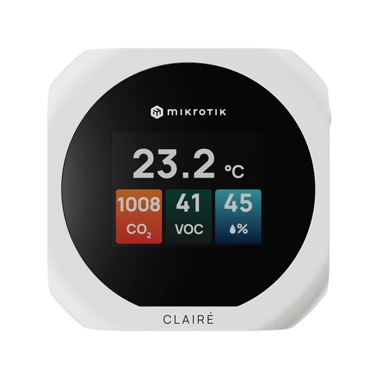 MikroTik CLAIRÉ Lite CO₂, VOC, Sıcaklık ve Nem Monitörü — 2