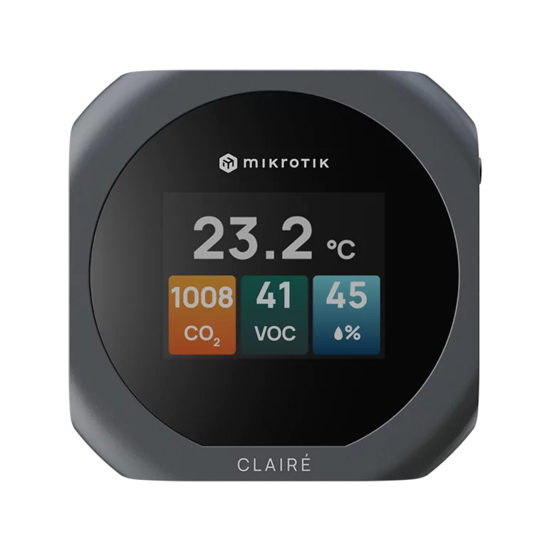 MikroTik CLAIRÉ Lite CO₂, VOC, Sıcaklık ve Nem Monitörü — 4